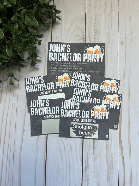 Bachelor Scratch Off Scavenger Hunt--Bachelor Weekend-Beach Bachelor-Bachelor Hunt-Bachelor Game-Bachelor Party Games-Bachelor Party Task